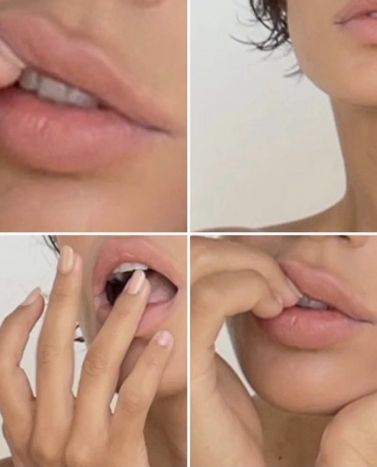 Facial Massage Technique For Plump Lips